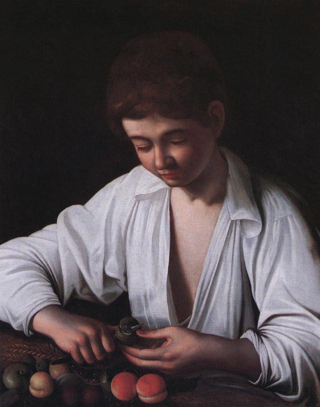  1593 - Ragazzo che monda un frutto, Inghilterra, collezione privata